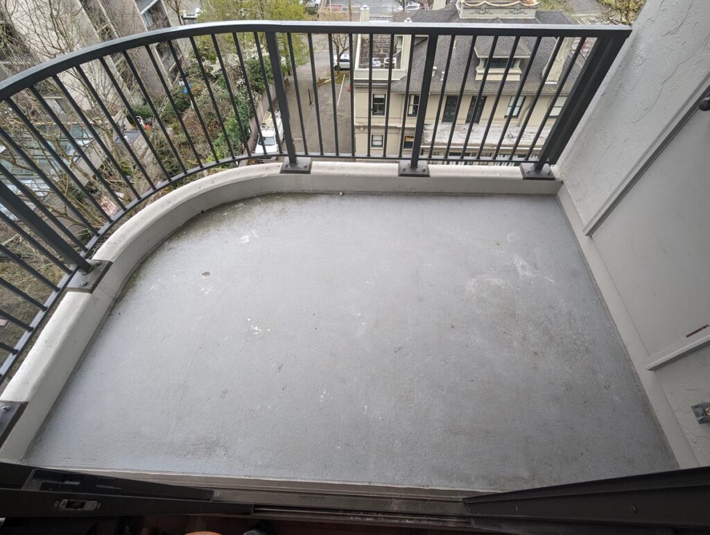 Before balcony tile installation Phoenix AZ