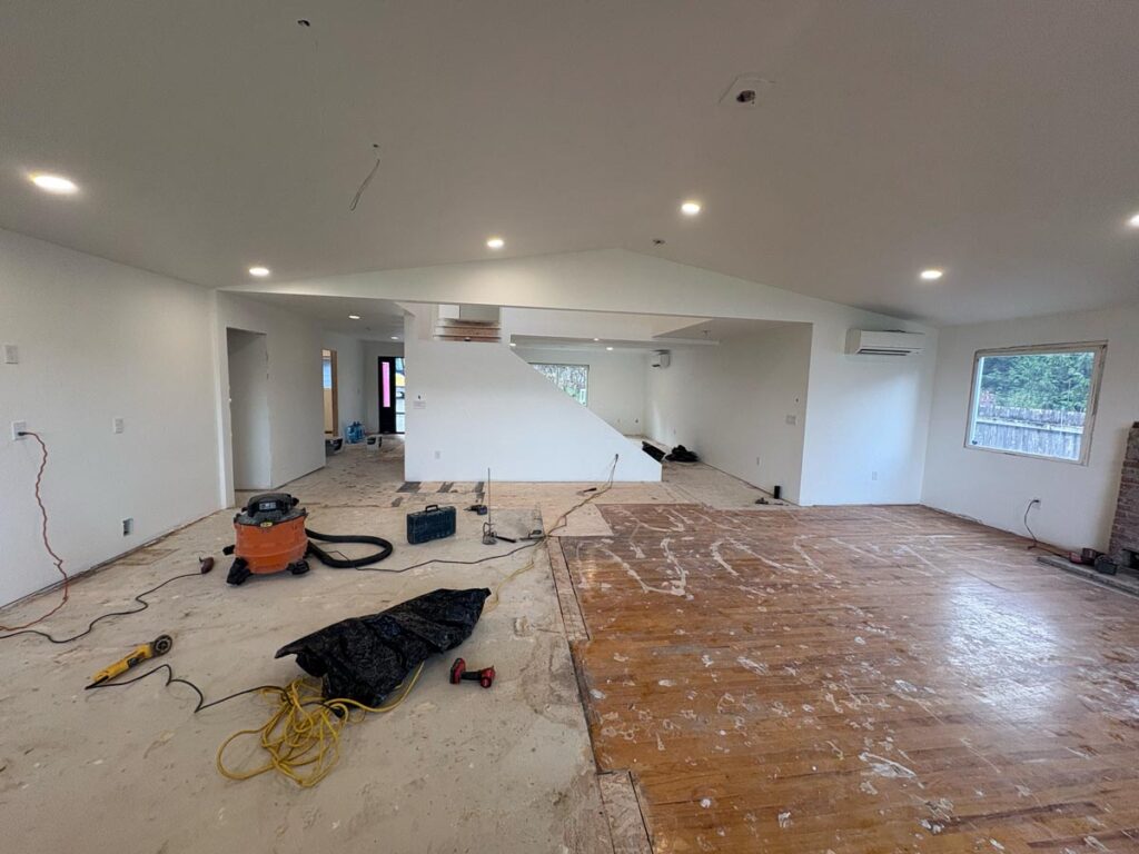 Before LVP flooring installation Glendale AZ