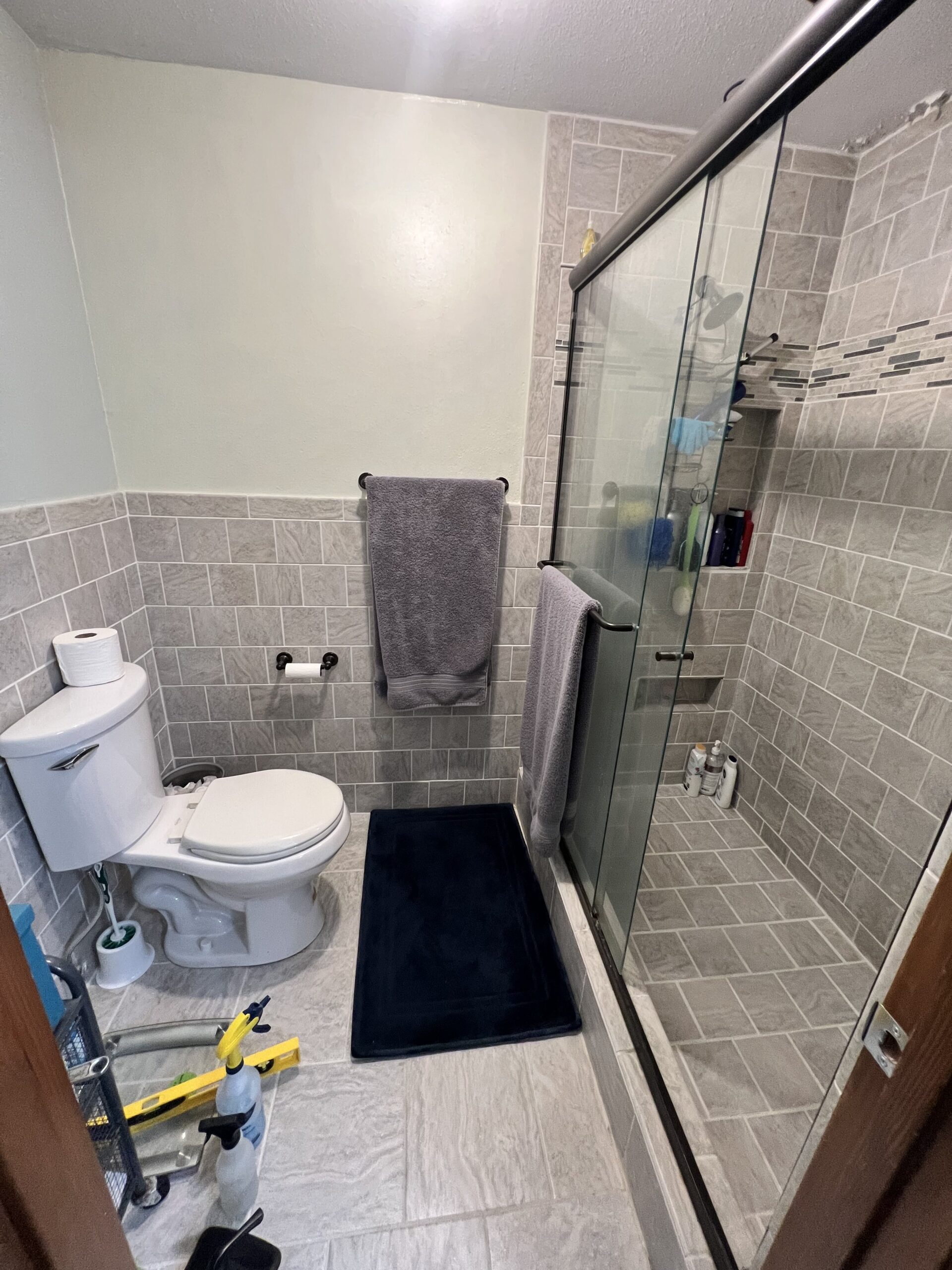Before custom bathroom tile installation Chandler AZ